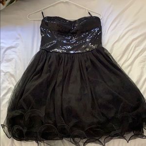 Strapless black forever 21 dress